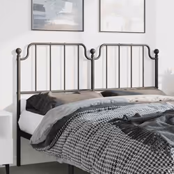 VidaXL 373919 tête de lit et pied de lit Noir