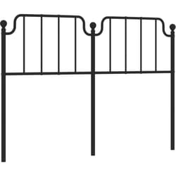 Vidaxl - Tête de lit métal noir 140 cm
