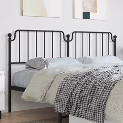 VidaXL 373923 tête de lit et pied de lit Noir