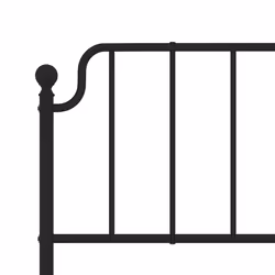 VidaXL 373924 tête de lit et pied de lit Noir - Vue supplémentaire 6