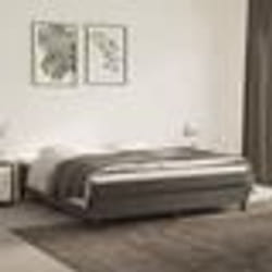 vidaXL Cadre de lit métal sans matelas avec pied de lit blanc 90x200cm - 90 x 200 cm