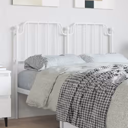 VidaXL 373967 tête de lit et pied de lit Blanc