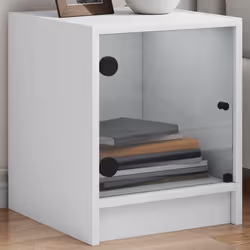 VidaXL 836343 Table de nuit et table de chevet Blanc