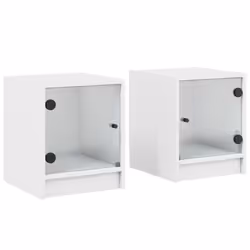 VidaXL 836344, Blanc, Verre, Bois, 60 kg, 350 mm, 370 mm, 420 mm