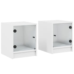 VidaXL 836344 Table de nuit et table de chevet Blanc