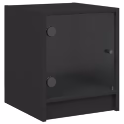VidaXL 836345, Noir, Verre, Bois, 60 kg, 350 mm, 370 mm, 420 mm