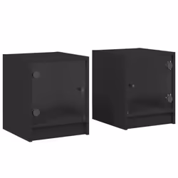 VidaXL 836346, Noir, Verre, Bois, 60 kg, 350 mm, 370 mm, 420 mm
