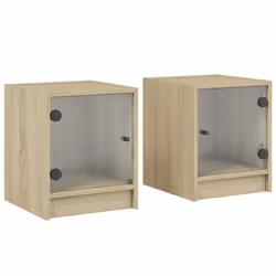 VidaXL 836348, Chêne, Verre, Bois, 60 kg, 350 mm, 370 mm, 420 mm