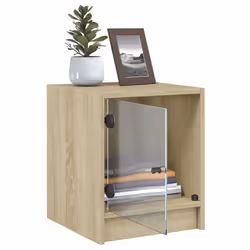 VidaXL 836348 Table de nuit et table de chevet Chêne - Vue supplémentaire 5