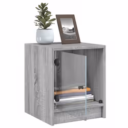 VidaXL 836353 Table de nuit et table de chevet Chêne - Vue supplémentaire 5