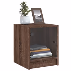 VidaXL 836355 Table de nuit et table de chevet Chêne - Vue supplémentaire 4