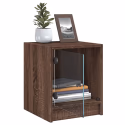 VidaXL 836355 Table de nuit et table de chevet Chêne - Vue supplémentaire 5
