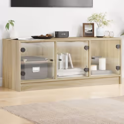 Ce meuble TV présente un design élégant et classique, ce qui en fait une extension décorative et pratique de votre décor. Mat ...