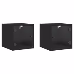 VidaXL 836465, Noir, Verre, Bois, 60 kg, 350 mm, 370 mm, 350 mm