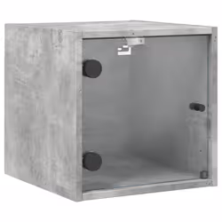 VidaXL 836468, Couleur du béton, Verre, Bois, 60 kg, 350 mm, 370 mm, 350 mm
