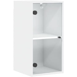 Armoire murale avec portes en verre blanc 35x37x68,5 cm Vidaxl