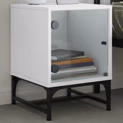 VidaXL 836518 Table de nuit et table de chevet Blanc