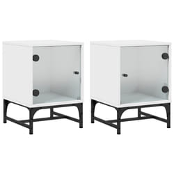 VidaXL 836519 Table de nuit et table de chevet Blanc