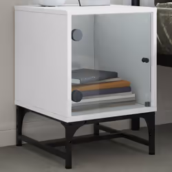 VidaXL 836519 Table de nuit et table de chevet Blanc