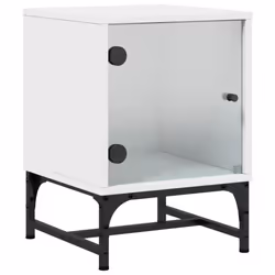 VidaXL 836519 Table de nuit et table de chevet Blanc - Vue supplémentaire 4