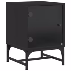 VidaXL 836521 Table de nuit et table de chevet Noir - Vue supplémentaire 4