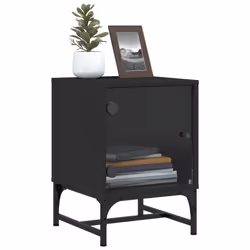 VidaXL 836521 Table de nuit et table de chevet Noir - Vue supplémentaire 5