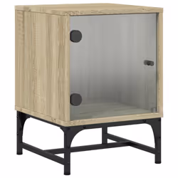 VidaXL 836523 Table de nuit et table de chevet Chêne - Vue supplémentaire 4