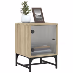 VidaXL 836523 Table de nuit et table de chevet Chêne - Vue supplémentaire 5