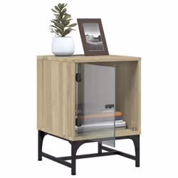 VidaXL 836523 Table de nuit et table de chevet Chêne - Vue supplémentaire 6