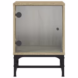 VidaXL 836523 Table de nuit et table de chevet Chêne - Vue supplémentaire 7