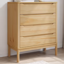 Cette commode classique, au look intemporel, est conçu pour être un excellent supplément à votre maison. Bois de pin massif : ...