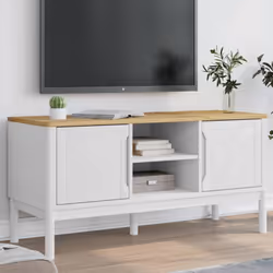 Ce meuble TV tendance est un supplément fonctionnel et idéal pour créer un intérieur attrayant et moderne. Bois de pin massif ...