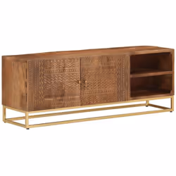 Ce meuble de télévision robuste est certainement conçu pour être un point de mire de votre pièce avec un design tendance mais ...