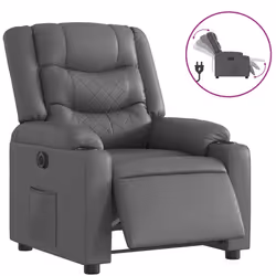 VidaXL 3206546, Simili-cuir, Gris, mousse, 110 kg, 770 mm, 930 mm