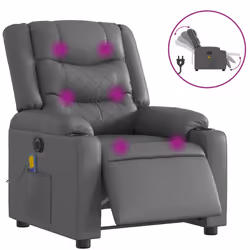 VidaXL 3206550, Simili-cuir, Gris, mousse, 110 kg, 770 mm, 930 mm