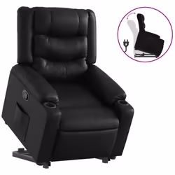 VidaXL 3206551, Simili-cuir, Noir, mousse, 110 kg, 770 mm, 930 mm