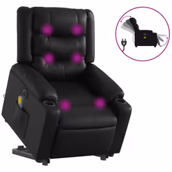 VidaXL 3206563, Simili-cuir, Noir, mousse, 110 kg, 770 mm, 930 mm