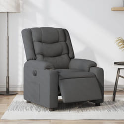 Vidaxl - Fauteuil inclinable électrique Gris foncé Tissu