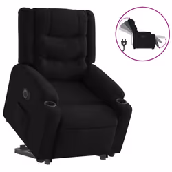 VidaXL 3206581, Tissu, Noir, mousse, 110 kg, 770 mm, 930 mm