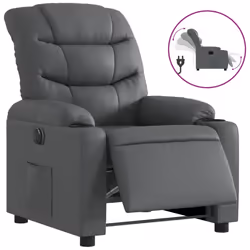 VidaXL 3206588, Simili-cuir, Gris, mousse, 110 kg, 755 mm, 930 mm