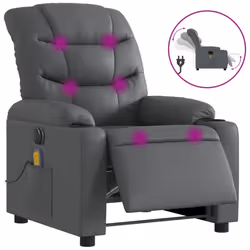 VidaXL 3206595, Simili-cuir, Gris, mousse, 110 kg, 755 mm, 930 mm