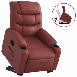 VidaXL 3206603, Simili-cuir, Rouge, mousse, 110 kg, 755 mm, 930 mm