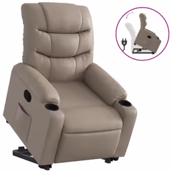 VidaXL 3206605, Simili-cuir, Cappucino, mousse, 110 kg, 755 mm, 930 mm