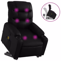 VidaXL 3206606, Simili-cuir, Noir, mousse, 110 kg, 755 mm, 930 mm
