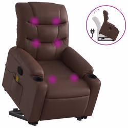 VidaXL 3206608, Simili-cuir, Marron, mousse, 110 kg, 755 mm, 930 mm