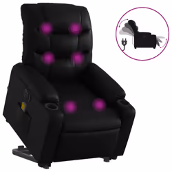 VidaXL 3206613, Simili-cuir, Noir, mousse, 110 kg, 755 mm, 930 mm