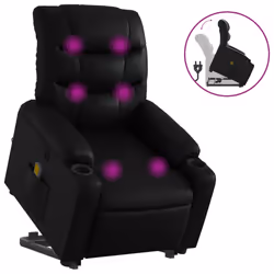 VidaXL 3206620, Simili-cuir, Noir, mousse, 110 kg, 755 mm, 930 mm