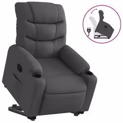 VidaXL 3206646, Tissu, Gris, mousse, 110 kg, 755 mm, 930 mm