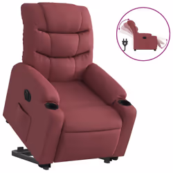 VidaXL 3206648, Tissu, Rouge, mousse, 110 kg, 755 mm, 930 mm
