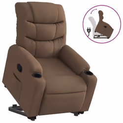 VidaXL 3206649, Tissu, Marron, mousse, 110 kg, 755 mm, 930 mm